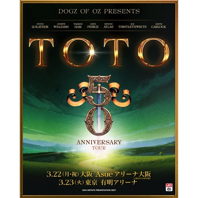 TOTO、日本公演を皮切りに結成50周年記念ツアーを開催 「我々と日本の間には、互いに深い親愛の情」